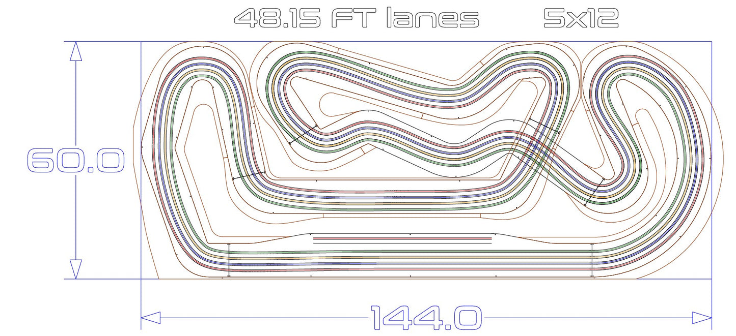 Slot Car Track - 5'x12' Portimao