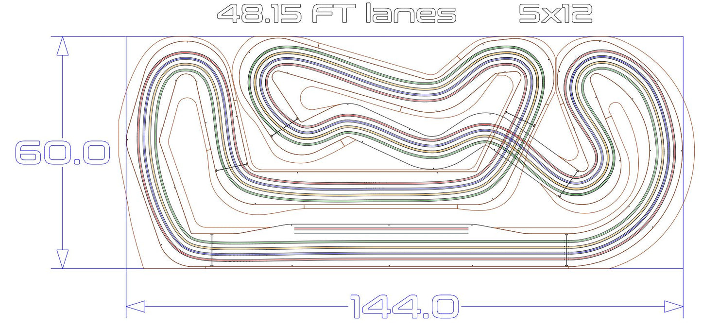 1/64 Scale Slot Car HO Race Tracks