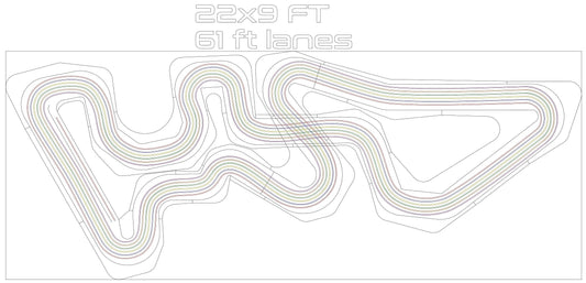 Extra Large Circuit of the Americas HO Slot Car Track!