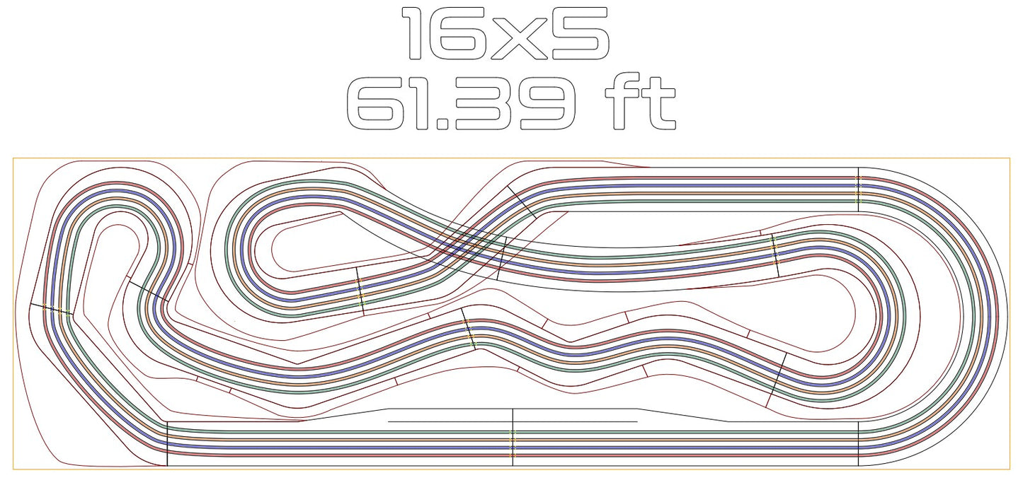 Slot Car Track - 5'x16' Canton GP