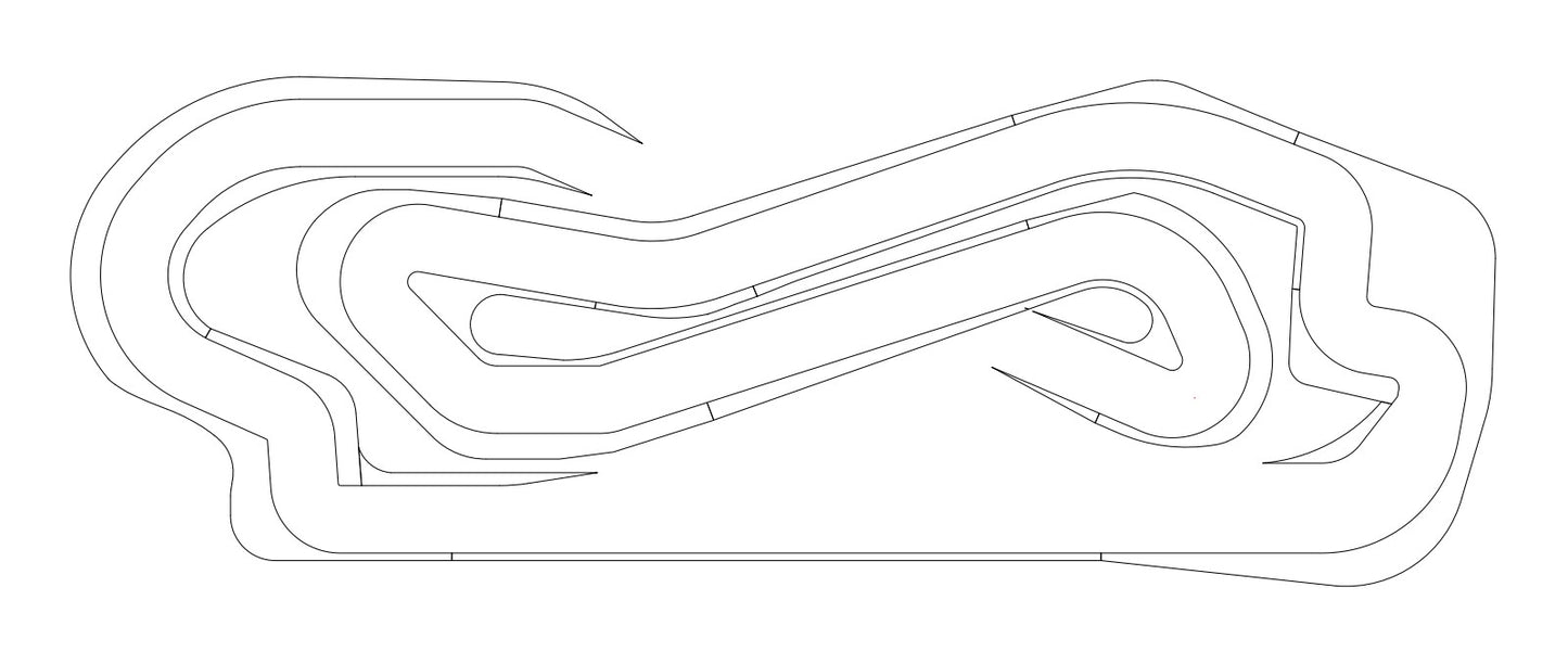 Slot Car Track - 5'x16' Catalunya