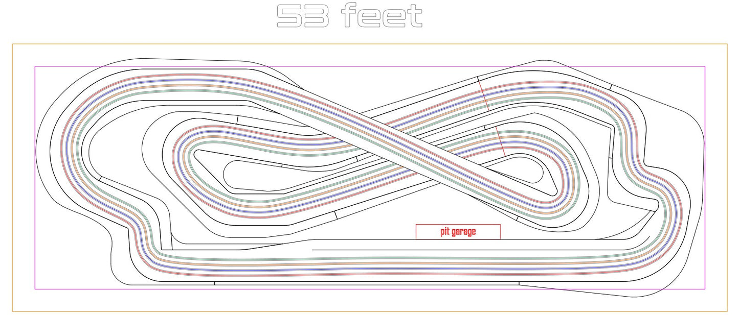 Slot Car Track - 5'x16' Catalunya