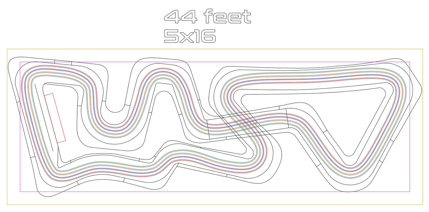 Slot Car Track - 5'x16' COTA