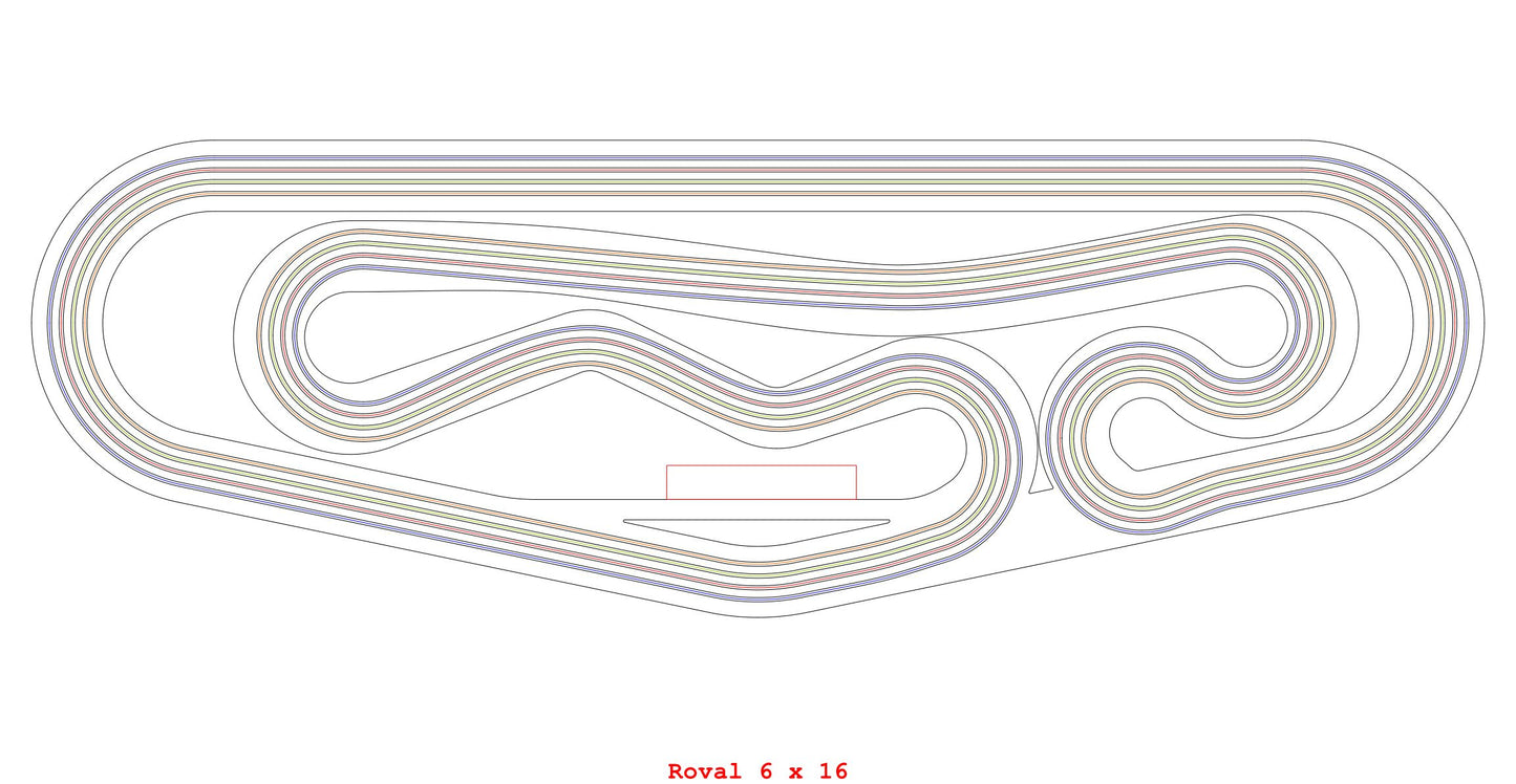 1/64 Scale Slot Car HO Race Tracks