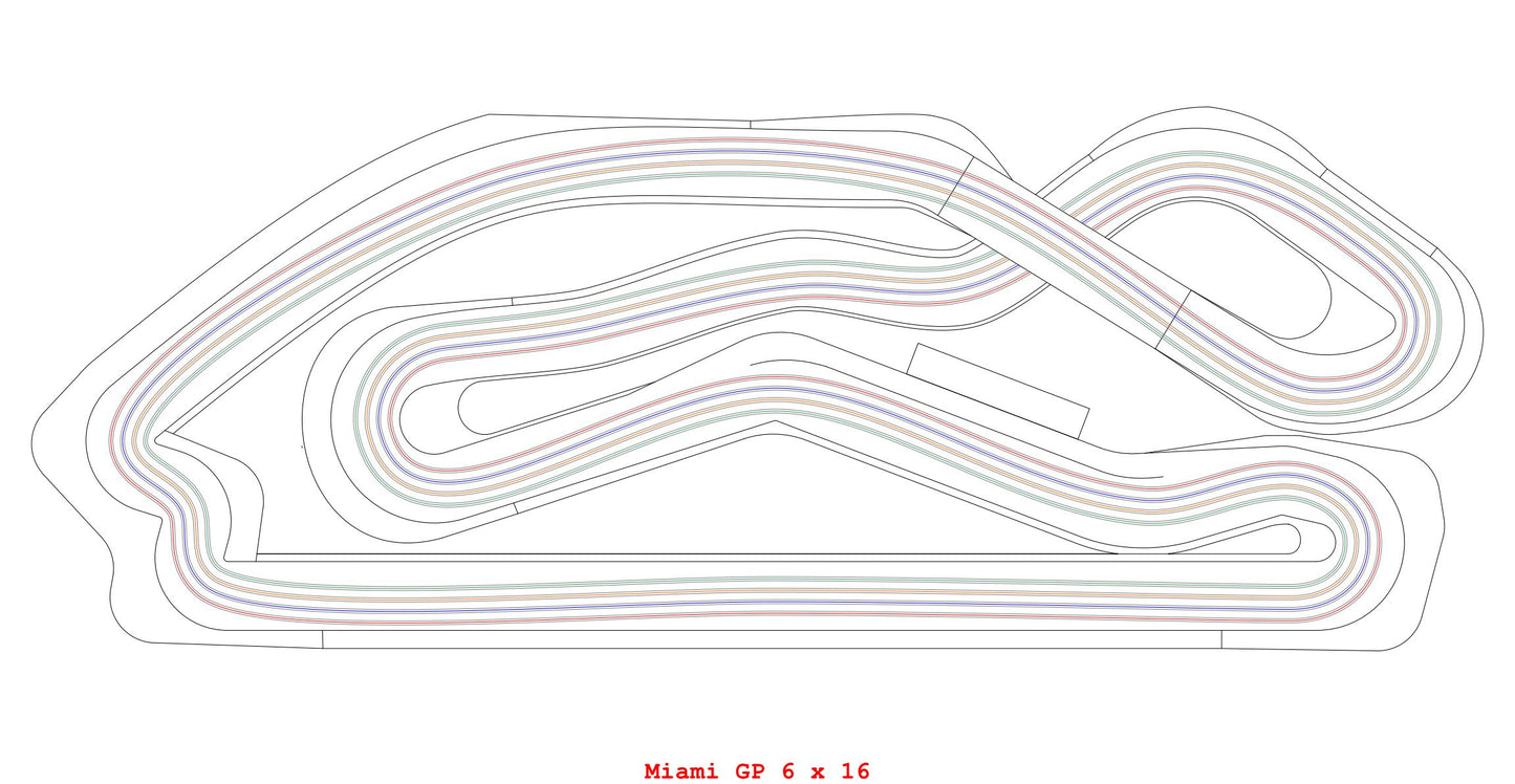 1/64 Scale Slot Car HO Race Tracks