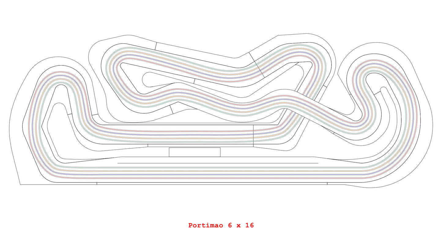 1/64 Scale Slot Car HO Race Tracks