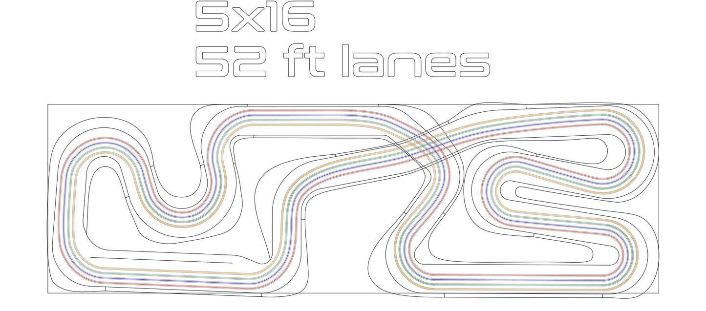 Slot Car Track - 5'x16' Watkins Glen