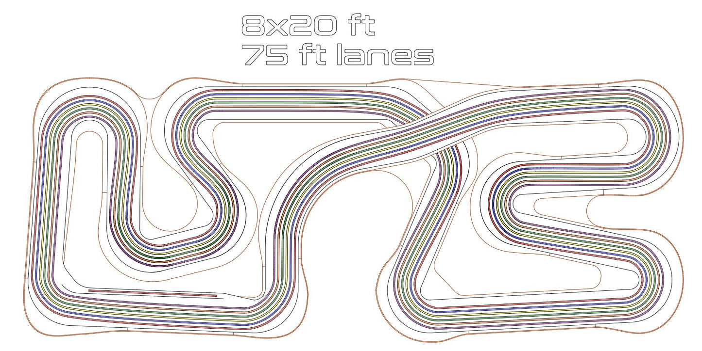 Slot Car Track - Watkins Glen 8'x20'
